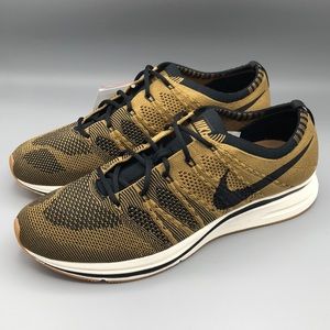 Nike Flyknit Trainer: Golden Beige - Size 9 Mens